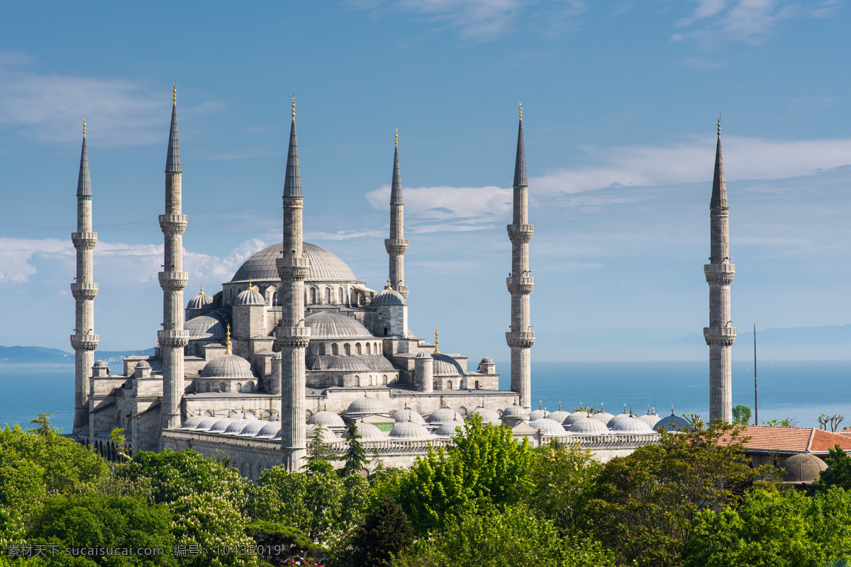 蓝色 清真寺 建筑 风景 蓝色清真寺 伊斯坦布尔 城市风景 土耳其风景 风光 美丽风景 城市风光 环境家居 黑色