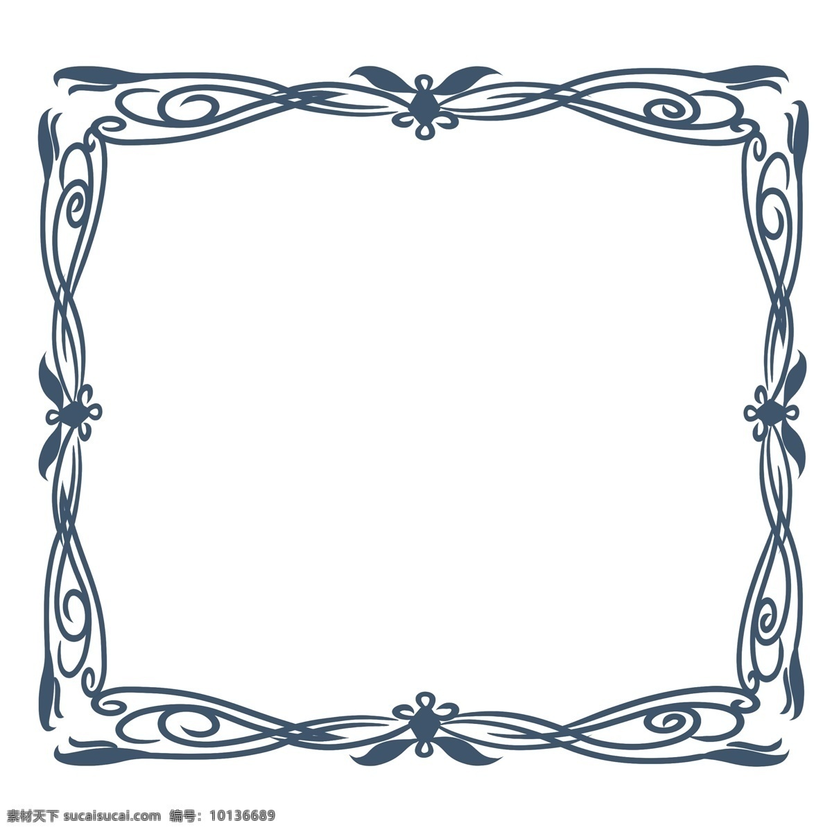 欧式 古典 花纹 边框 精致 实用 细边
