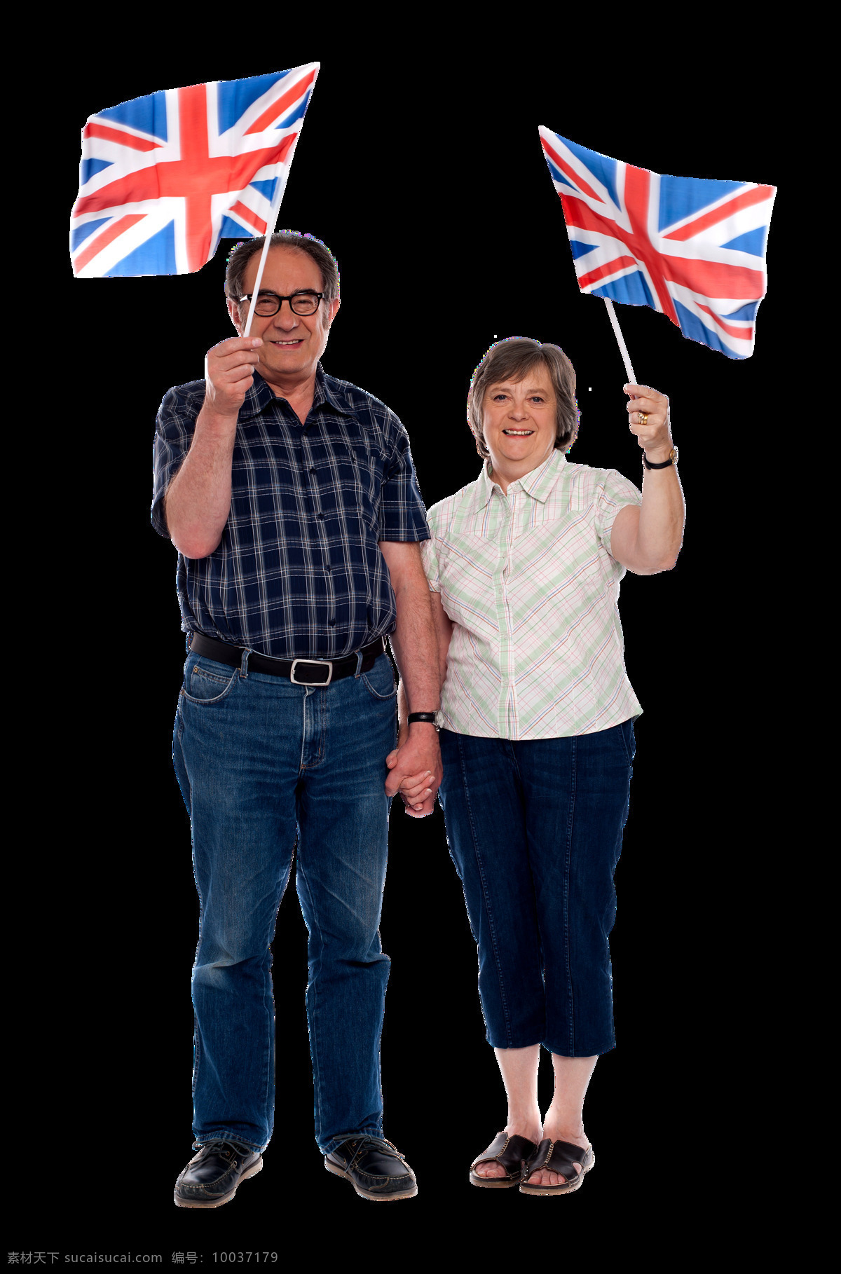 对手 英国 国旗 外国 夫妇 一对 手拿英国 外国夫妇 人物素材 男人 女人 地图图片 生活百科