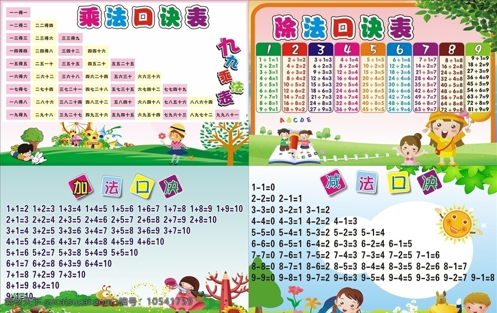 口诀表素材图片下载-素材编号10541759-素材天下图库