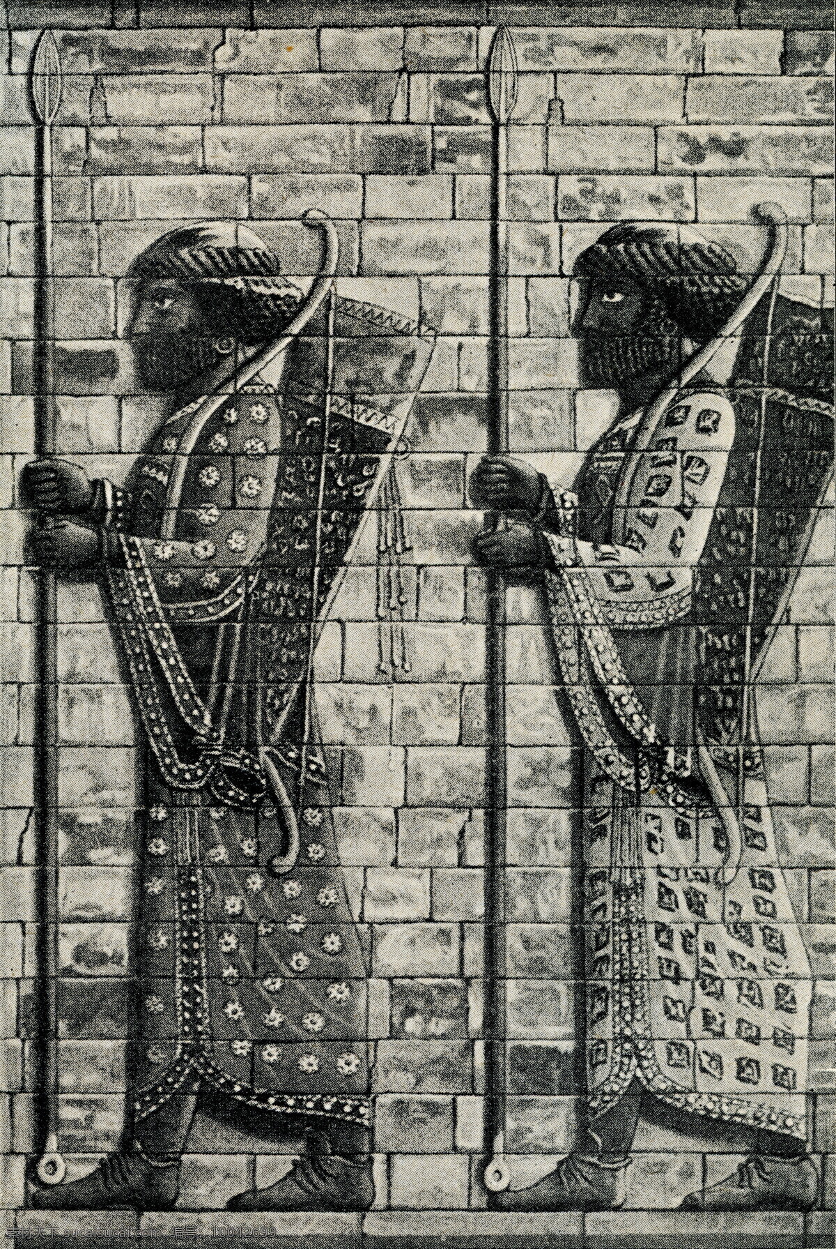 波斯 人物 浮雕 人物浮雕 人物雕塑 伊朗文化 波斯文化 传统图案 其他艺术 文化艺术