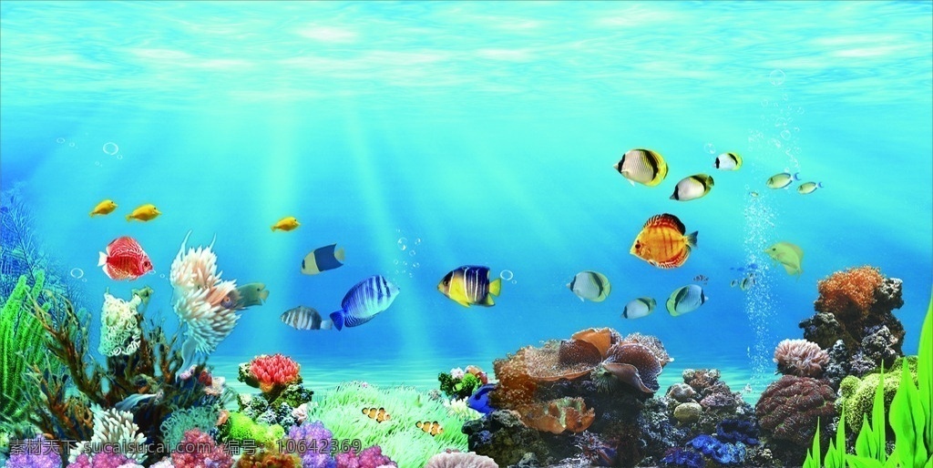 水族图 鱼 diy 鱼缸 背景 珊瑚水景 水族箱背景 阳光水影 水底鱼景 自然景观 自然风光