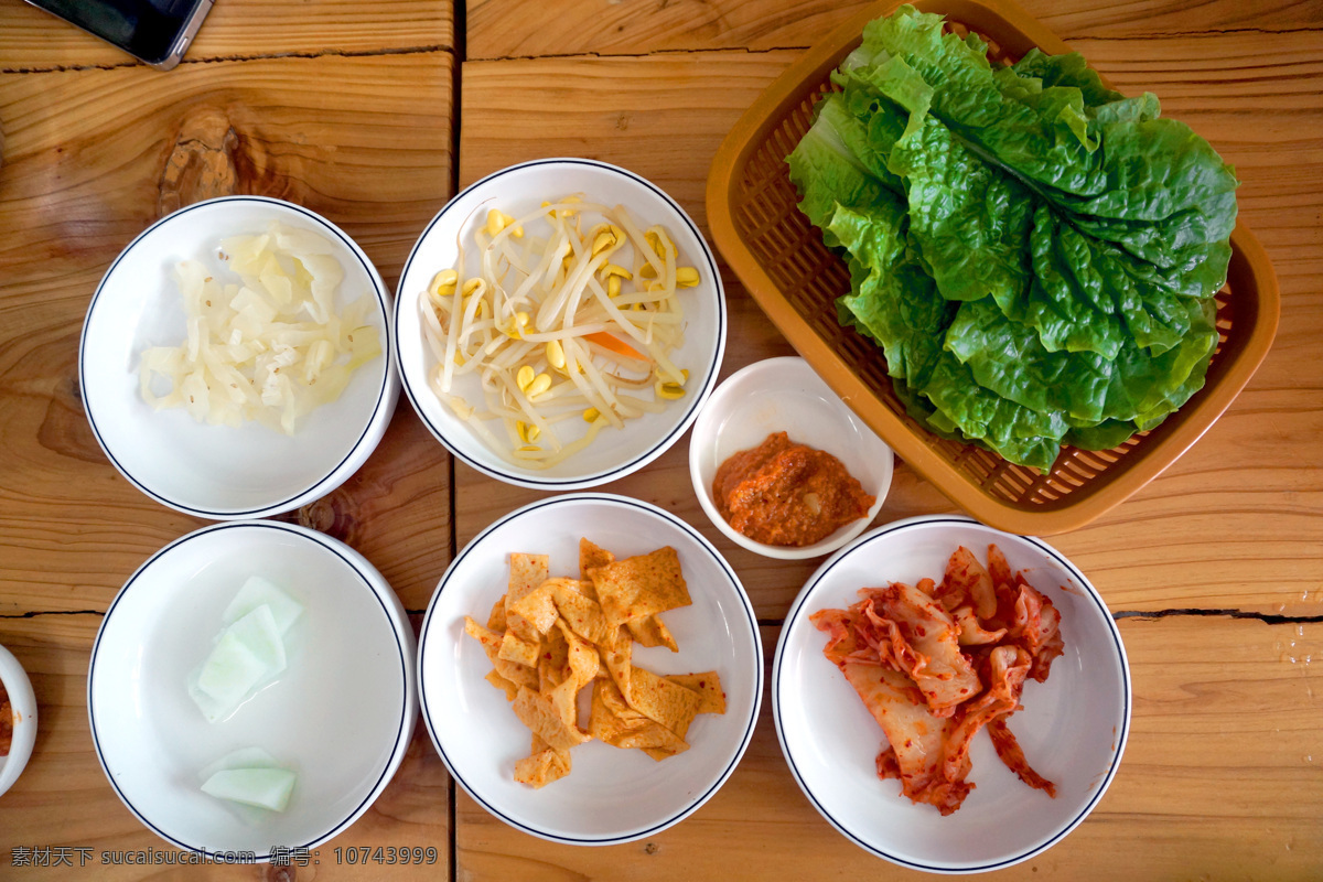 韩国小菜 泡菜 开胃菜 豆芽 白菜 萝卜 莴笋 辣 美食摄影 餐饮美食 西餐美食