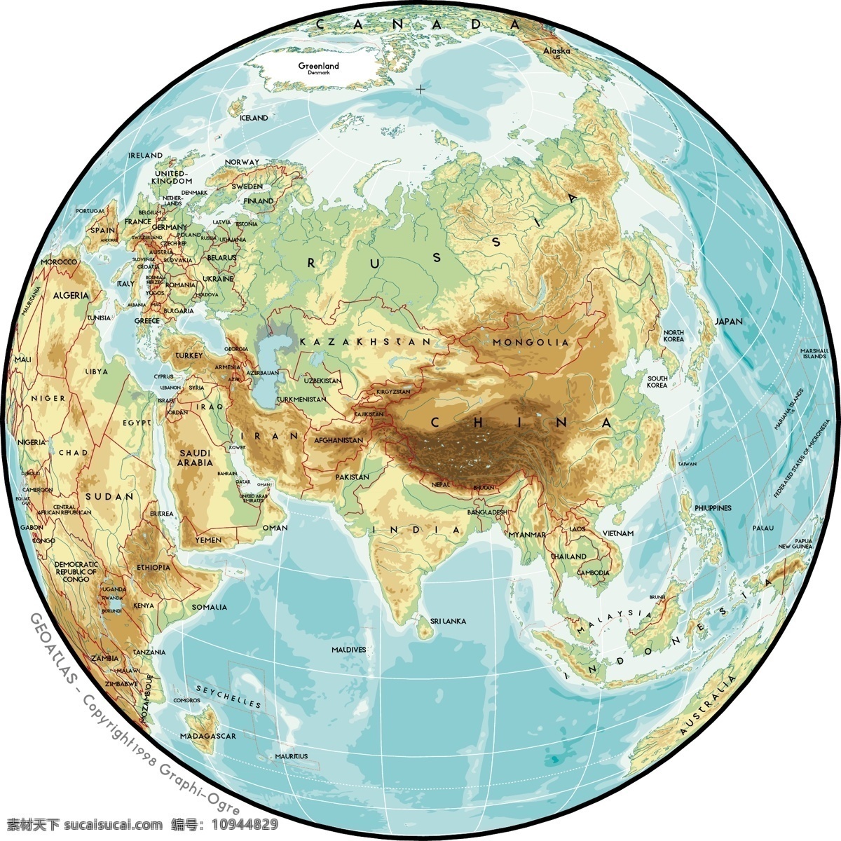矢量 世界地图 精致 材料 亚洲 球 亚洲sp 矢量图 其他矢量图