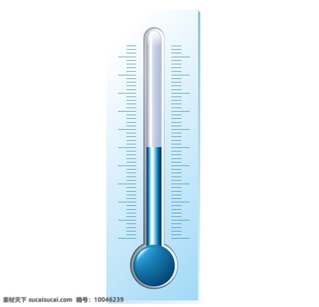 温度计 彩绘 ai编辑 蓝调 刻度温度计 现代科技 医疗护理 pdf