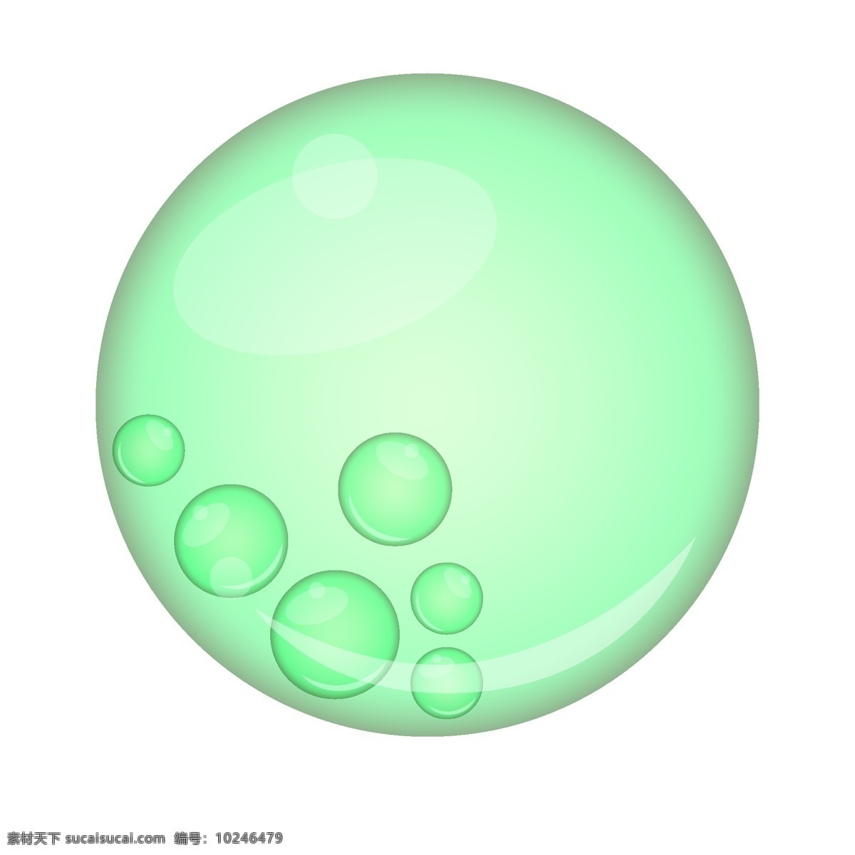 绿色 圆形 气泡 插画 卡通气泡插画 绿色的气泡 圆形气泡 创意气泡插画 精美的气泡 圆形卡通气泡