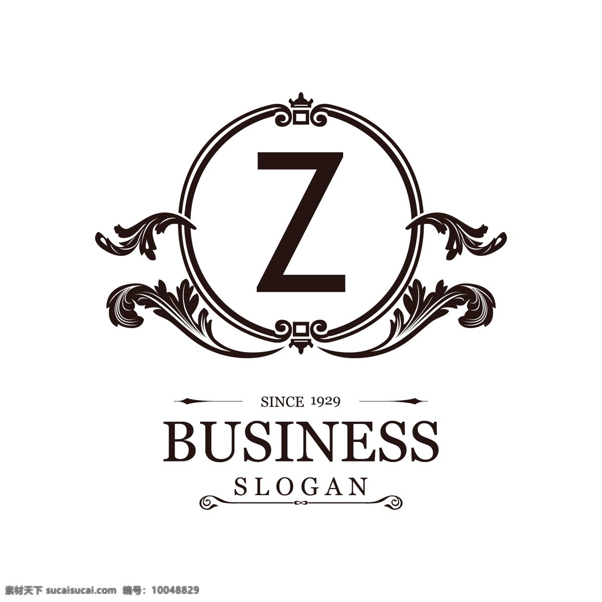 字母 z 装饰 框架 logo 模板 圆形相框 商标 logo模板
