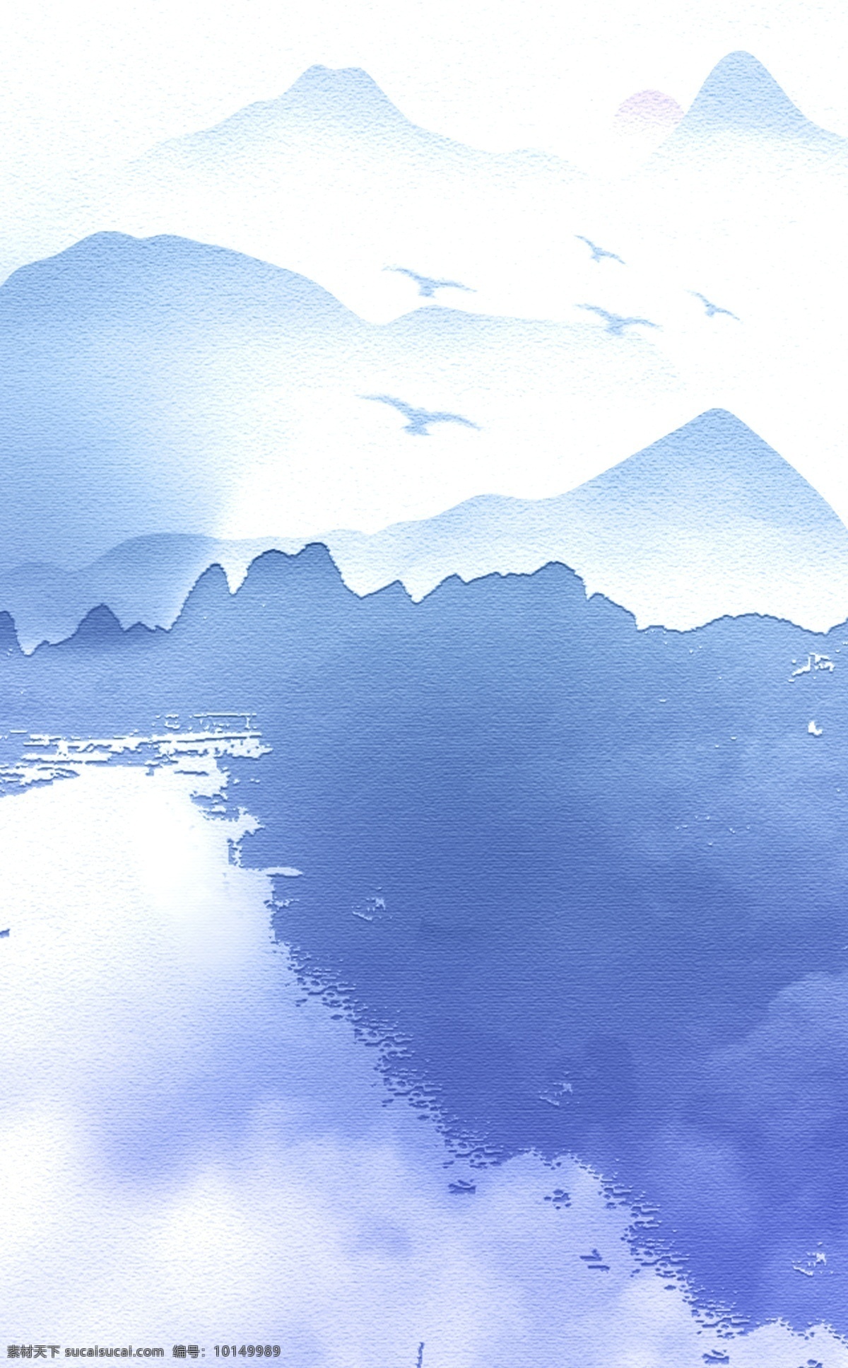 910 中式 江南 水乡 水墨 手绘 竖 版 装饰画 江南水乡 竖版 油画 家居画