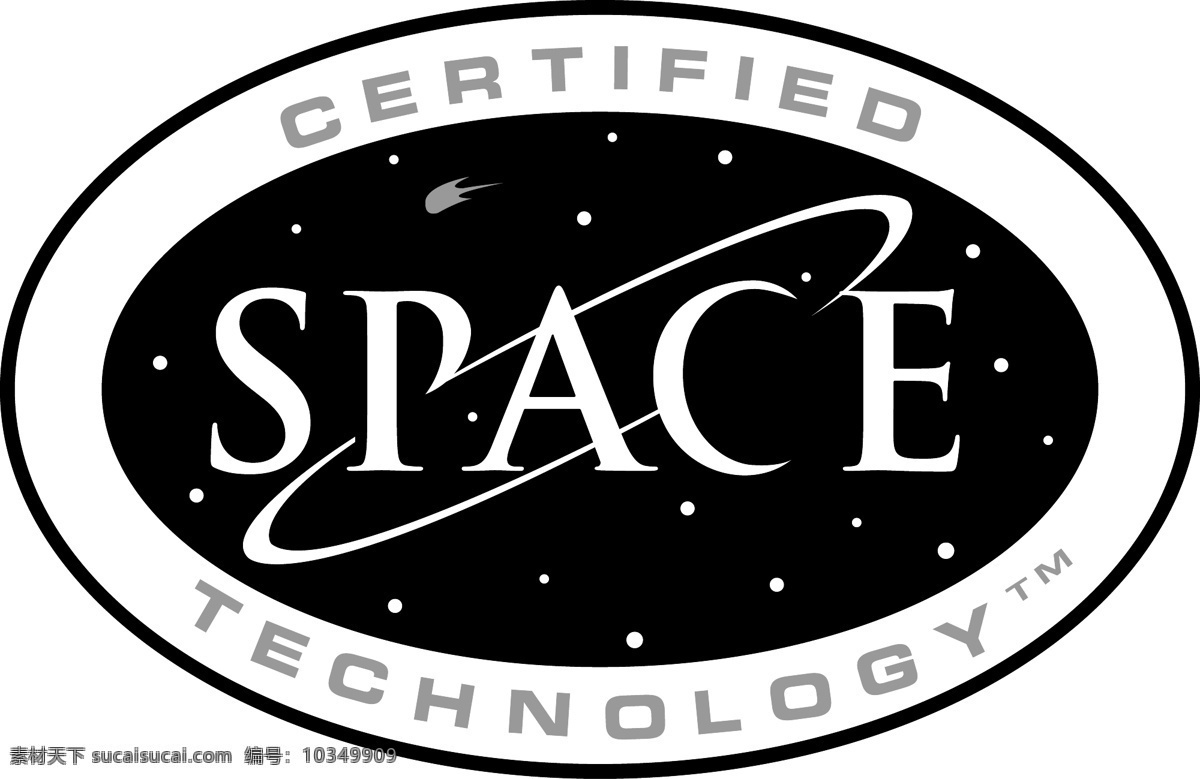 certidied 太空 技术 矢量标志下载 免费矢量标识 商标 品牌标识 标识 矢量 免费 品牌 公司 白色