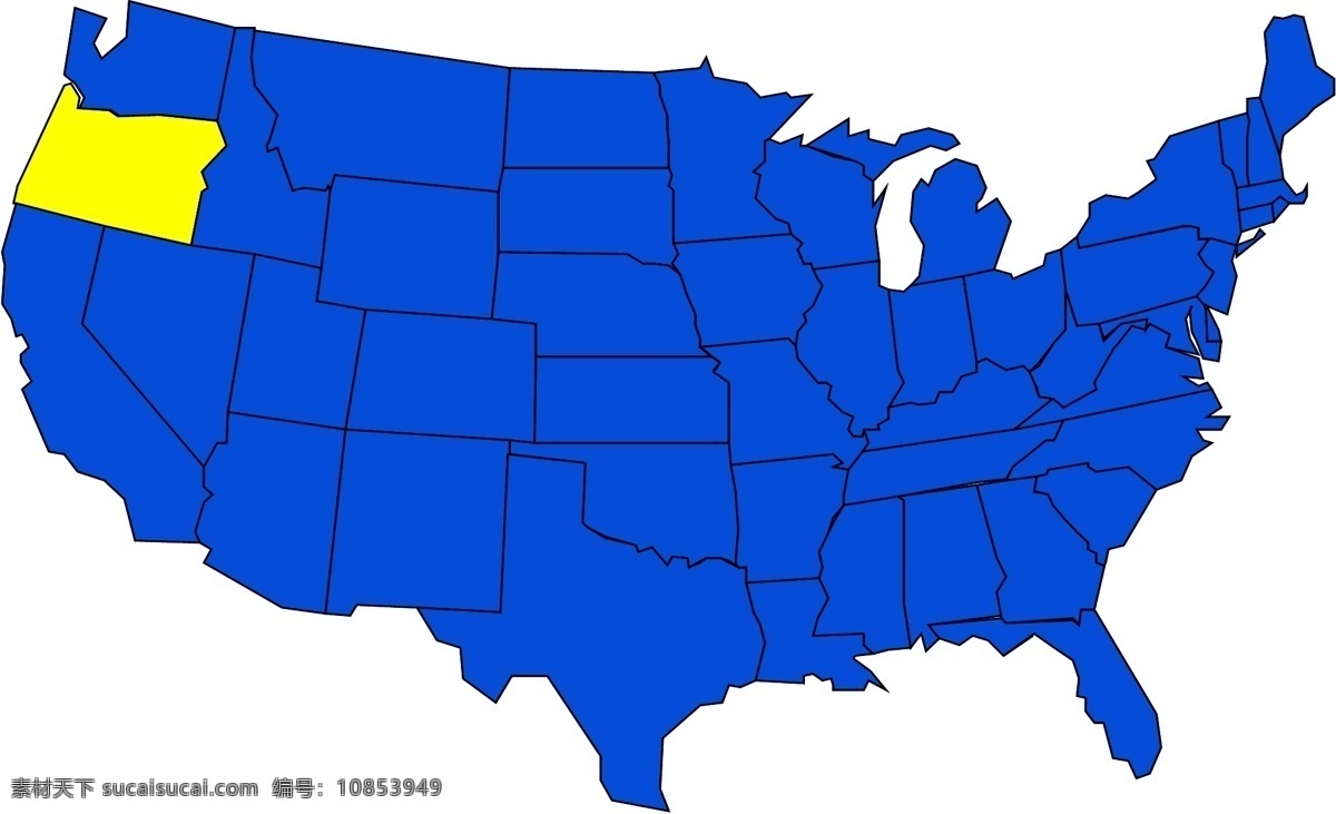 美国 各州 地图 美国各州地图 商业矢量 矢量传统图案 矢量下载 网页矢量 矢量图 其他矢量图