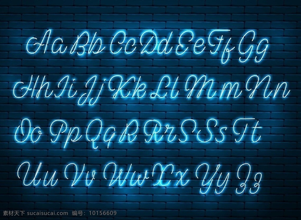 炫 酷 蓝色 霓虹灯 英文 字体 个性英文字体 字体设计 创意英文字体 炫酷英文字体 蓝色霓虹灯 文化艺术 节日庆祝