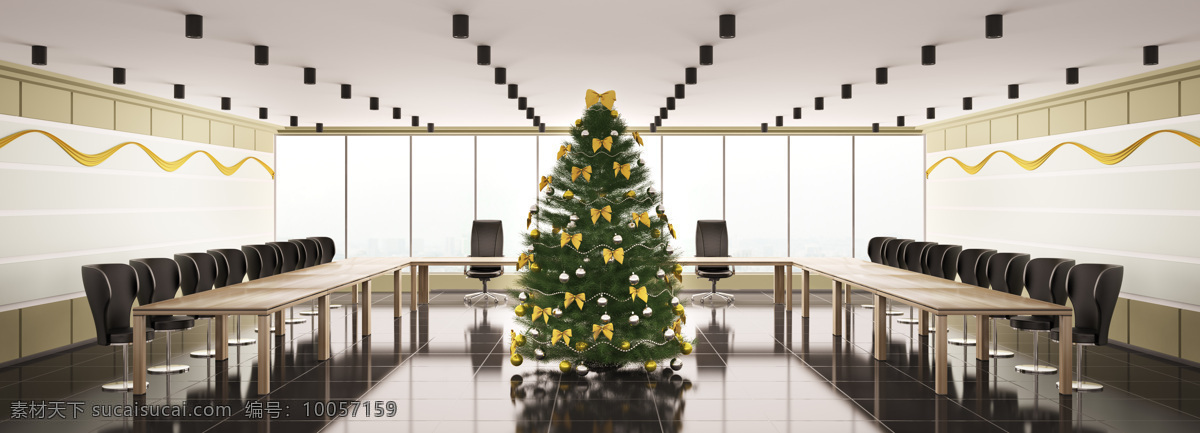 会议室 圣诞 布置 办公 圣诞树 室内装饰 室内设计 环境家居