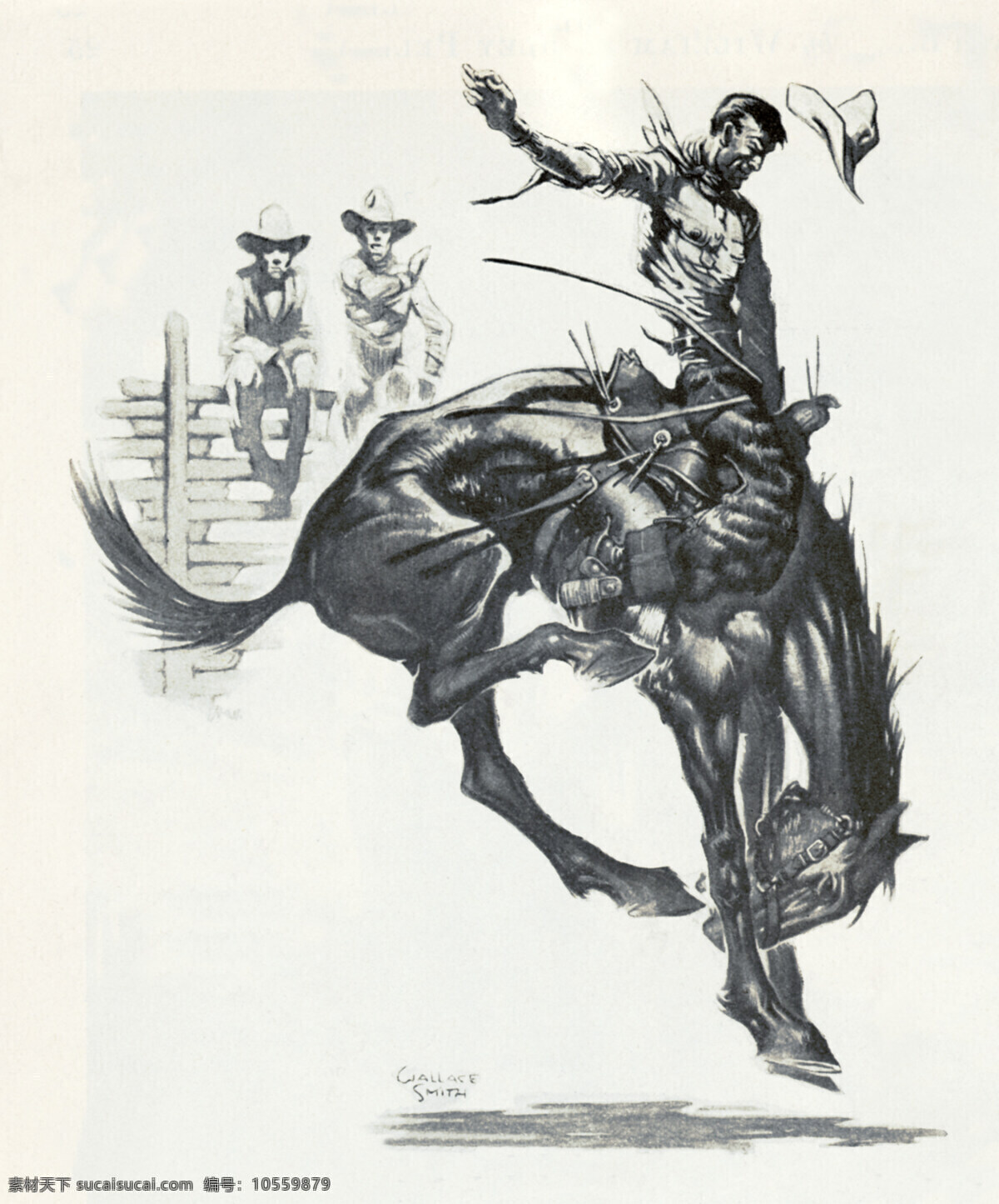 骑士 牛仔 骑马 骏马 外国 绘画 西方绘画 绘画书法 文化艺术