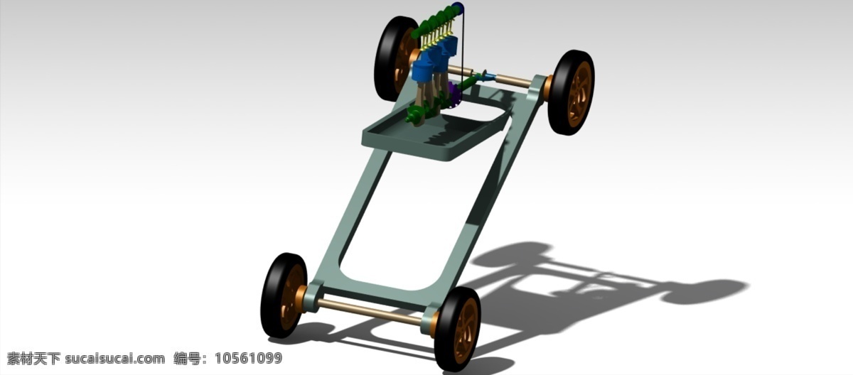 chesis 车 动力 传动 仿真 发动机 3d模型素材 其他3d模型