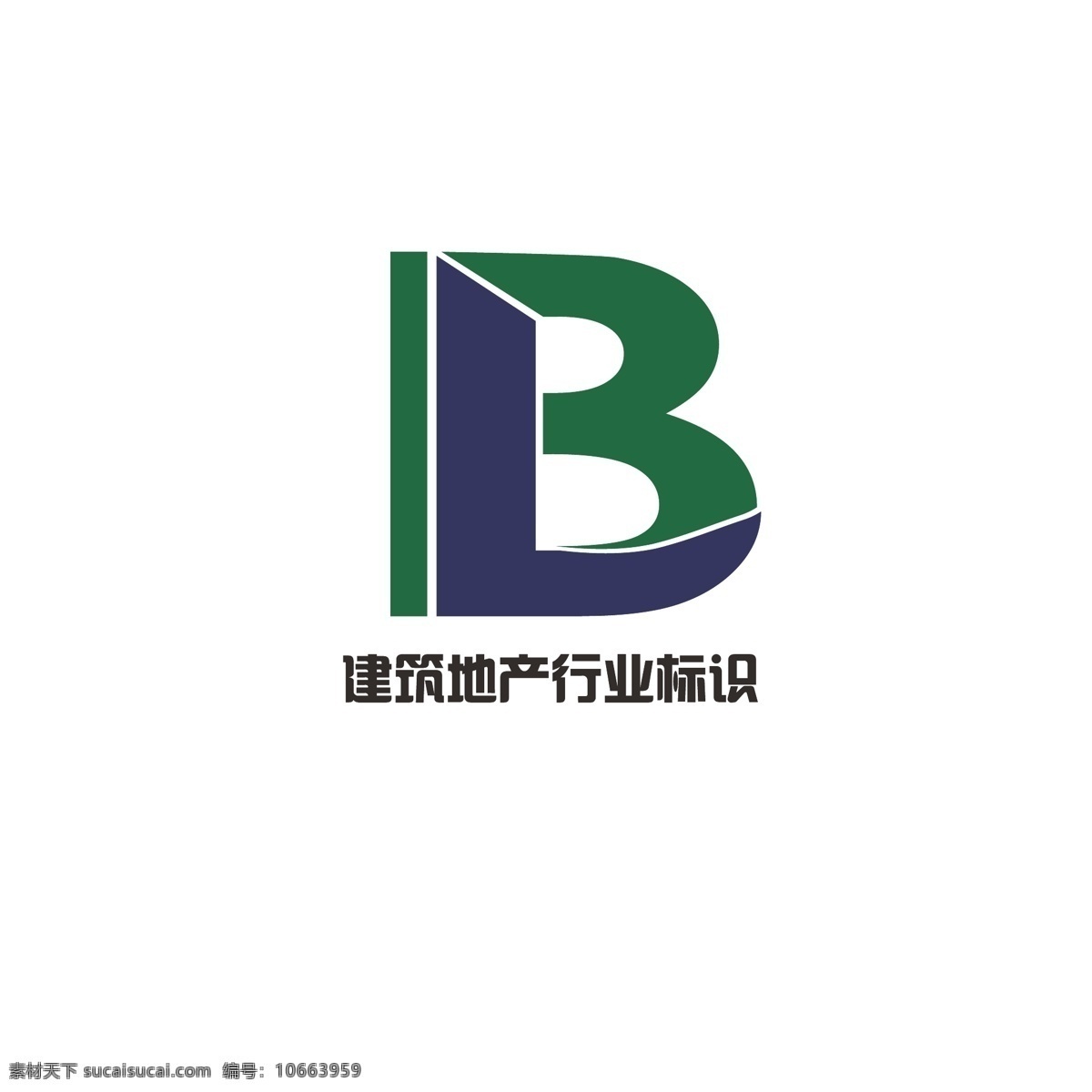 建筑 地产 行业 标识 楼房 简约 字母b 字母l 高大