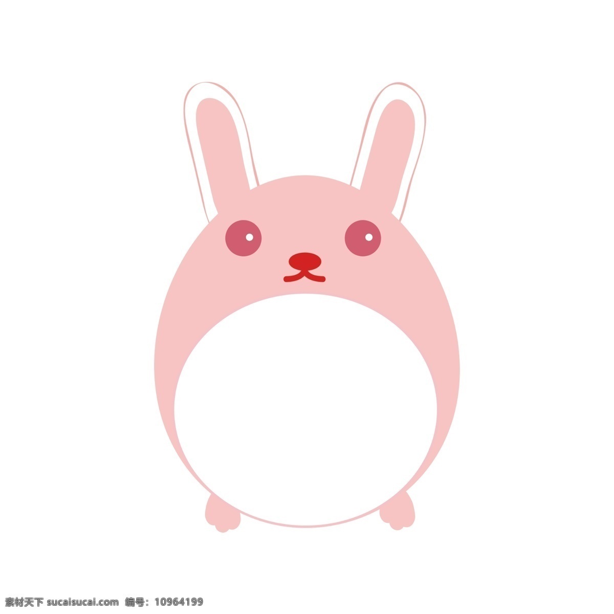 手绘 可爱 兔子 小 动物 边框 贴纸 小动物 边框贴纸