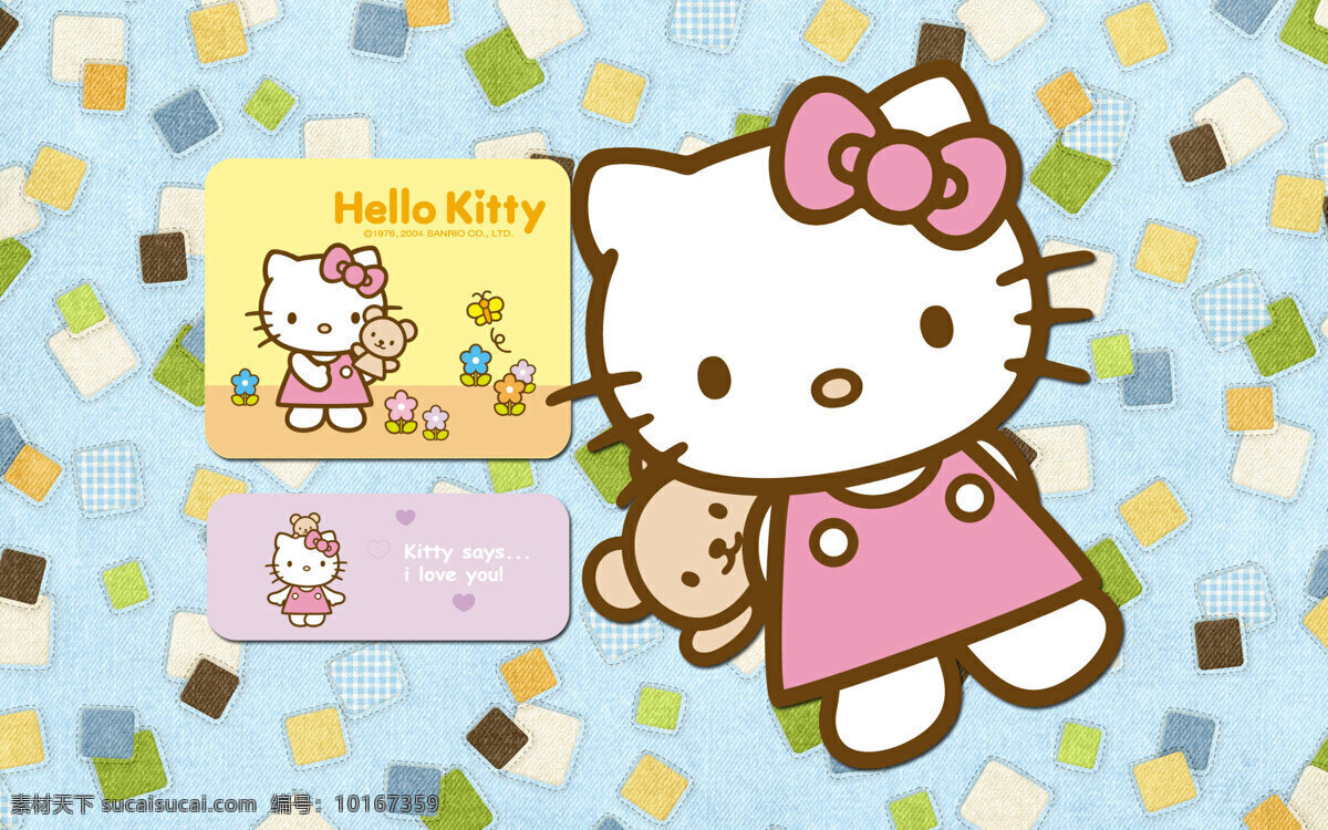 桌面壁画 hello kitty 系列 卡通 小猫 可爱 卡通动漫 设计图库 hellokitty 壁画 墙纸 动漫人物 动漫动画