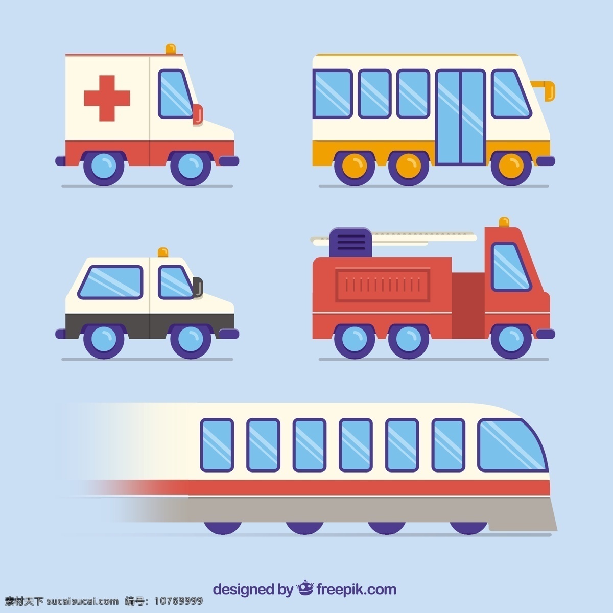 公交车图标 汽车 公交车 卡车 火车 运输 服务 救护 消防员 公共 品种繁多 公共运输 运输品种