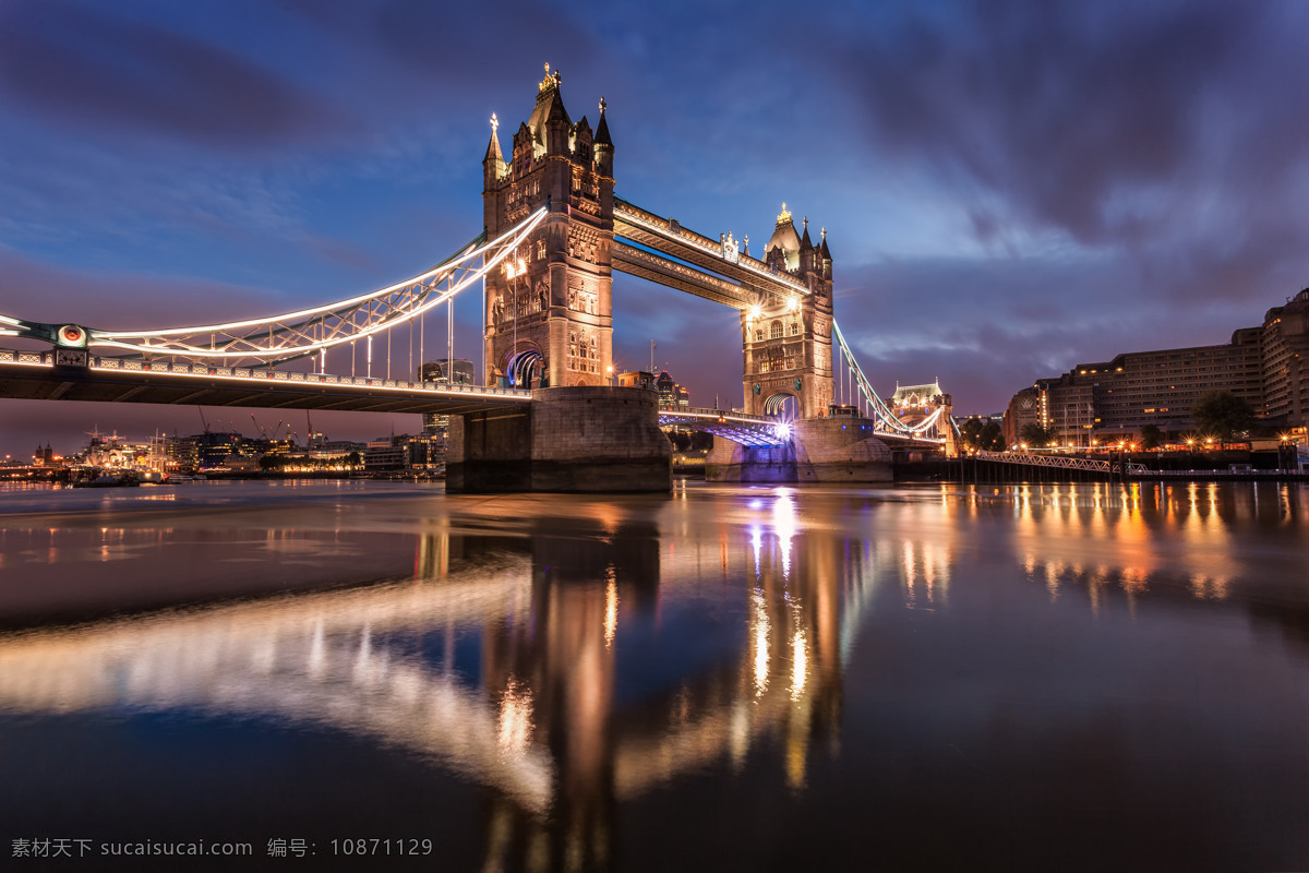 伦敦塔桥夜景 伦敦 塔桥 英国 旅游 城市 建筑 外国 人文 欧洲城市 旅游摄影 人文景观