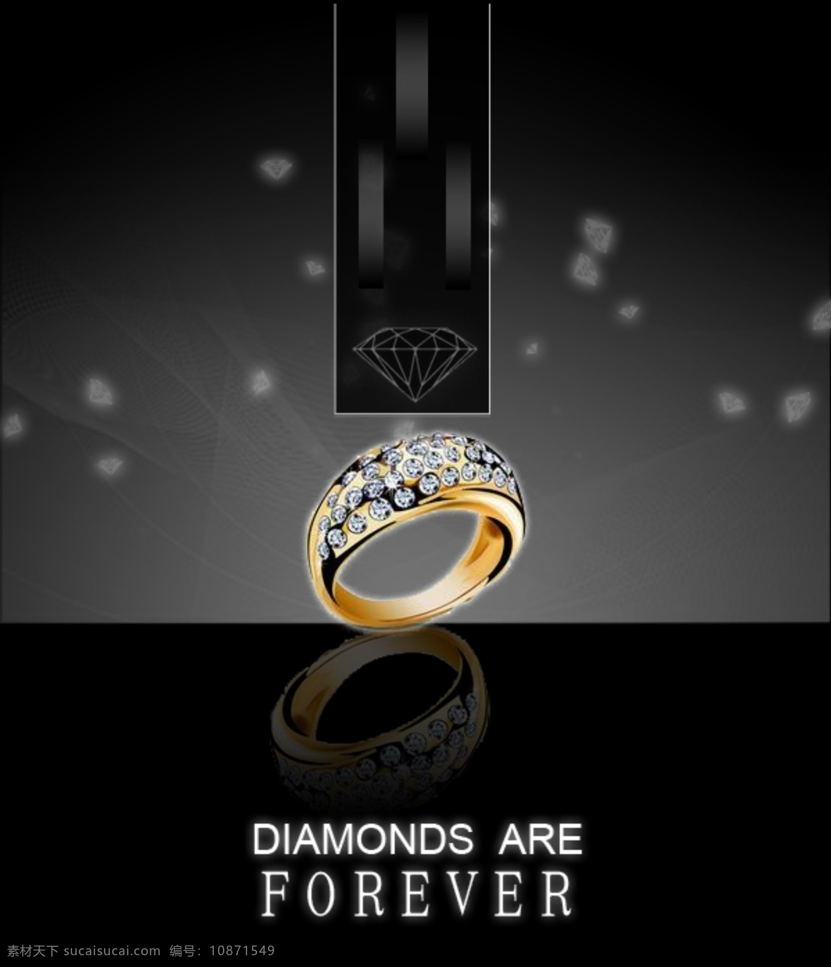 钻石 海报 forever diamonds are 原创设计 原创海报