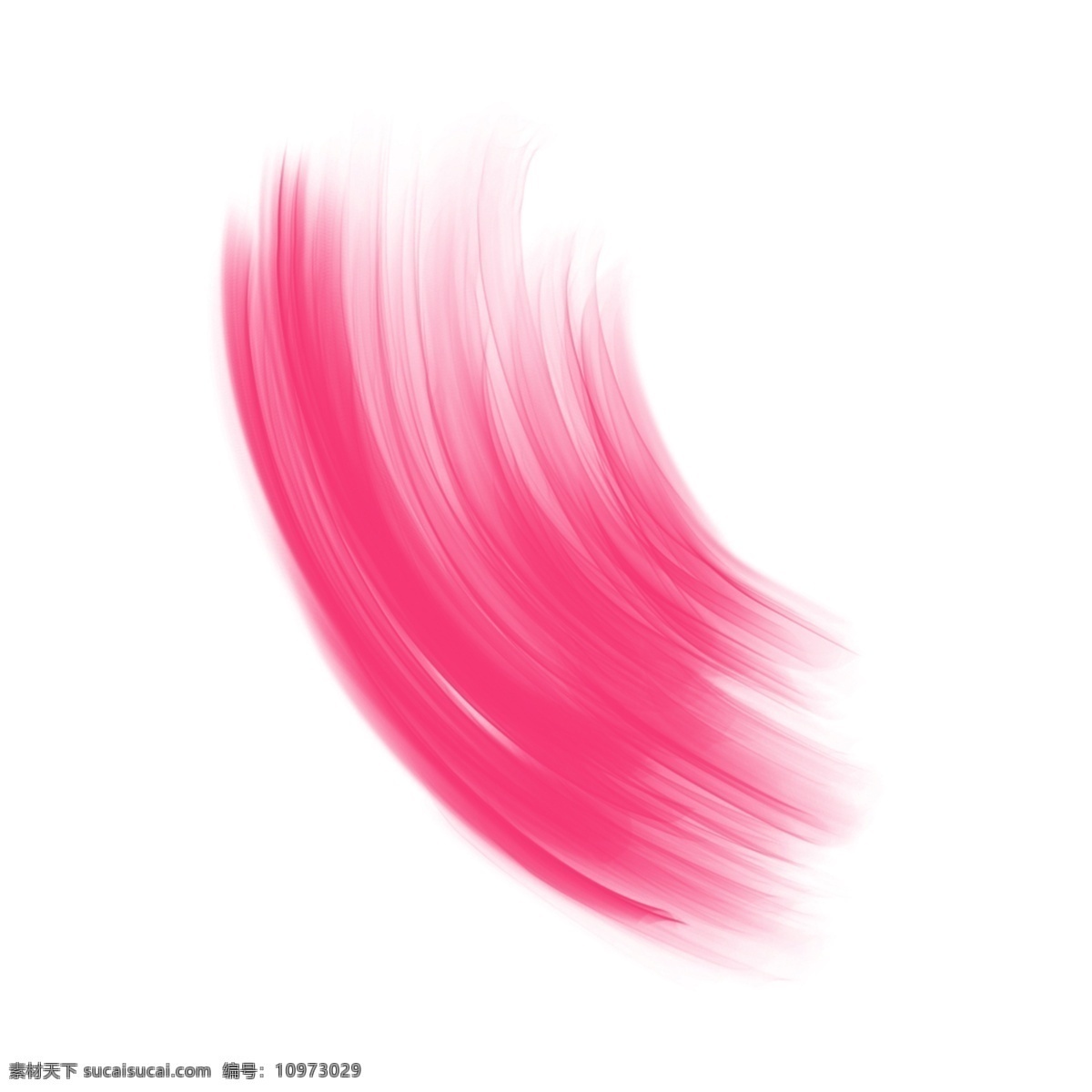 抽象 粉色 简约 线条 发丝 曲线 可爱 手绘 平面设计 装饰 柔顺