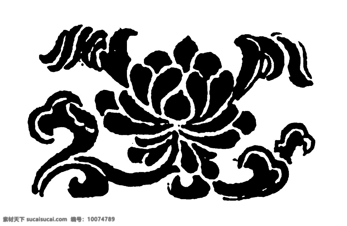 装饰图案 元明时代图案 中国 传统 图案 设计素材 书画美术 白色