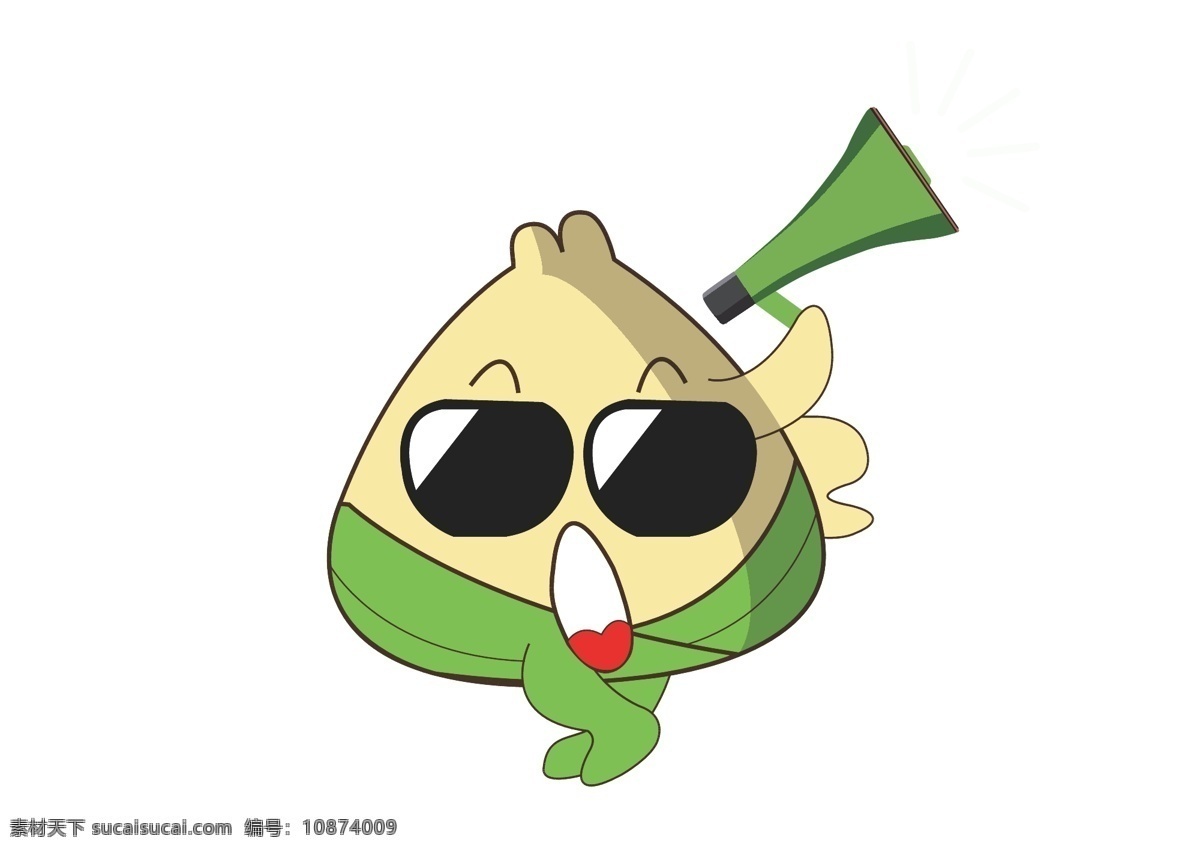 喇叭 粽子 端午 汉化 拟人