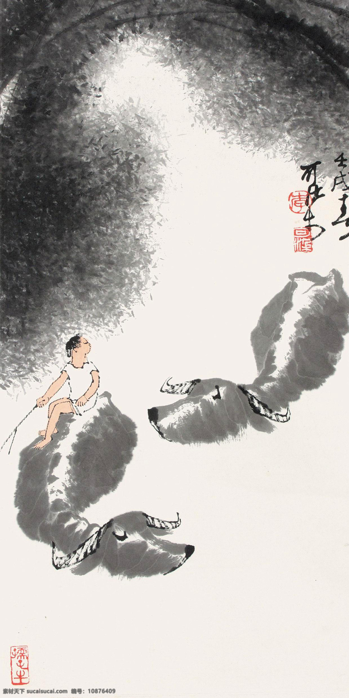 牧牛图素材图片下载-素材编号10876409-素材天下图库
