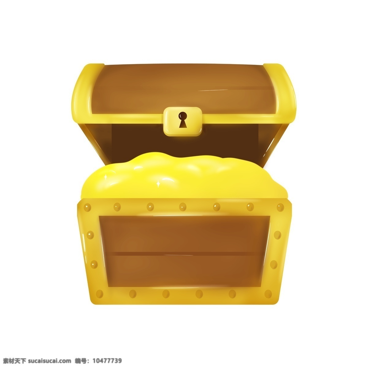 木质 金光灿灿 宝 箱 满满的宝箱 木质箱子 金币宝箱插画 金币 金银财宝 财富