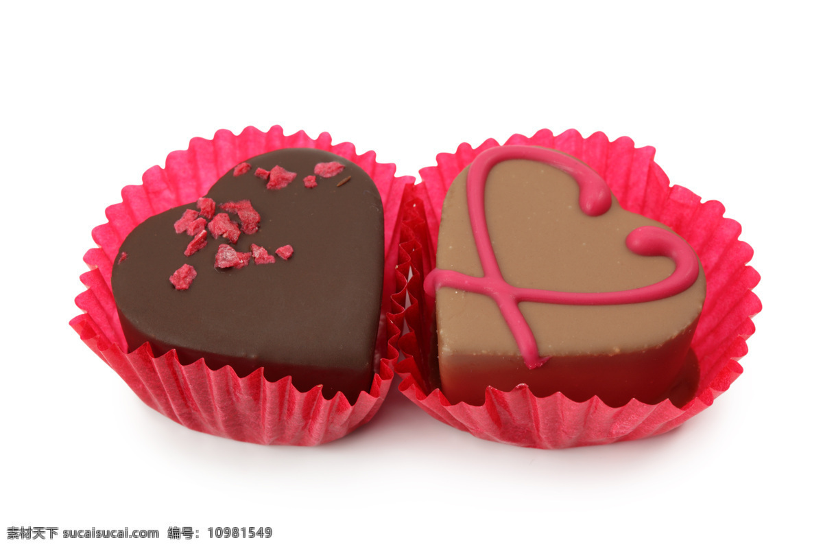 爱心 巧克力 情人节 甜蜜 浪漫 食物 甜品 一对 两个 爱心图片 生活百科