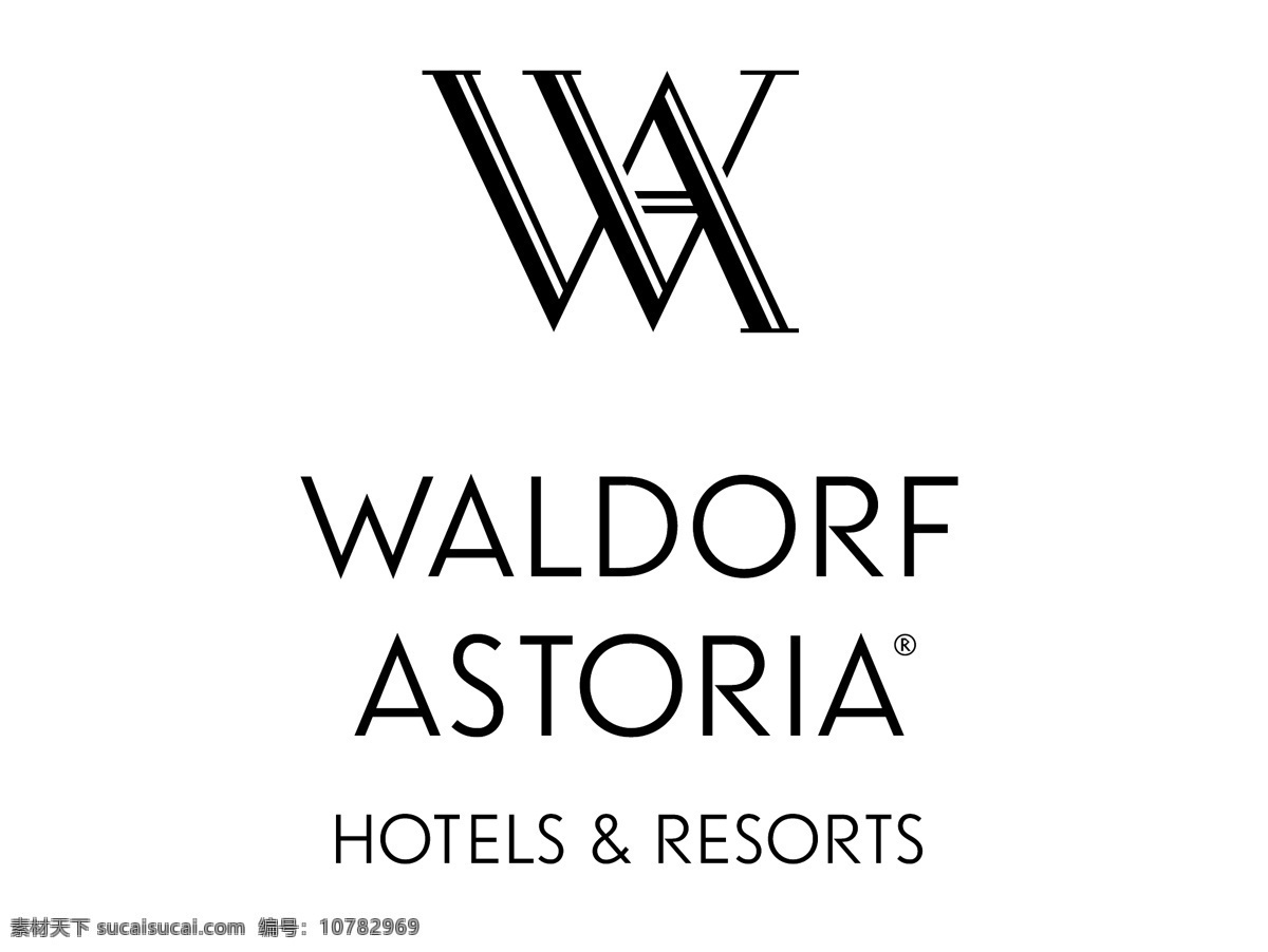华尔道夫 酒店 logo waldorf hotel astoria resort 企业 标志 标识标志图标 矢量