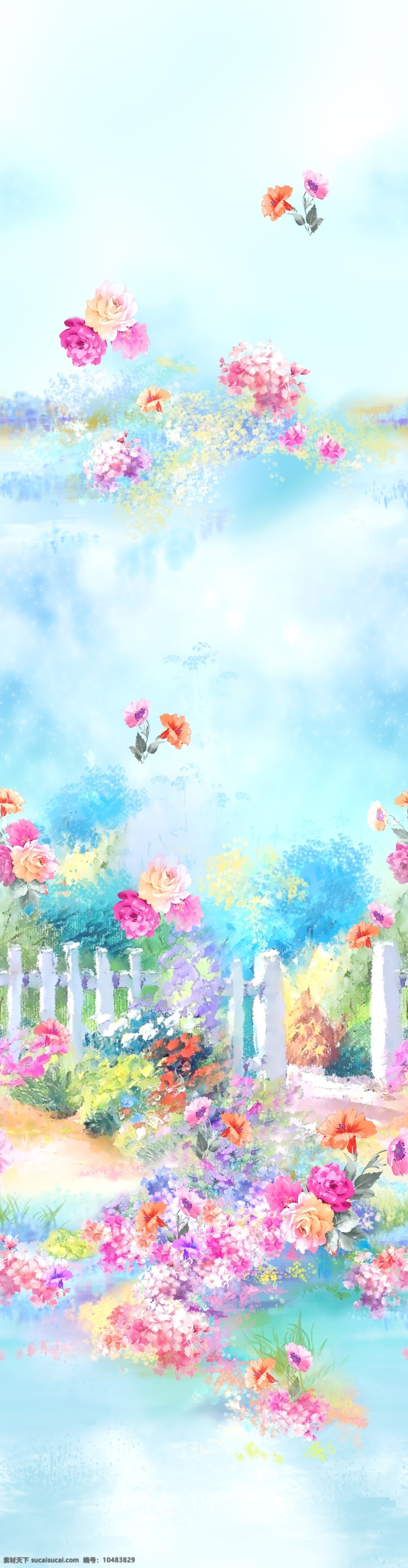 油画 花卉 风景 服装面料 印花 原创设计 原创装饰设计