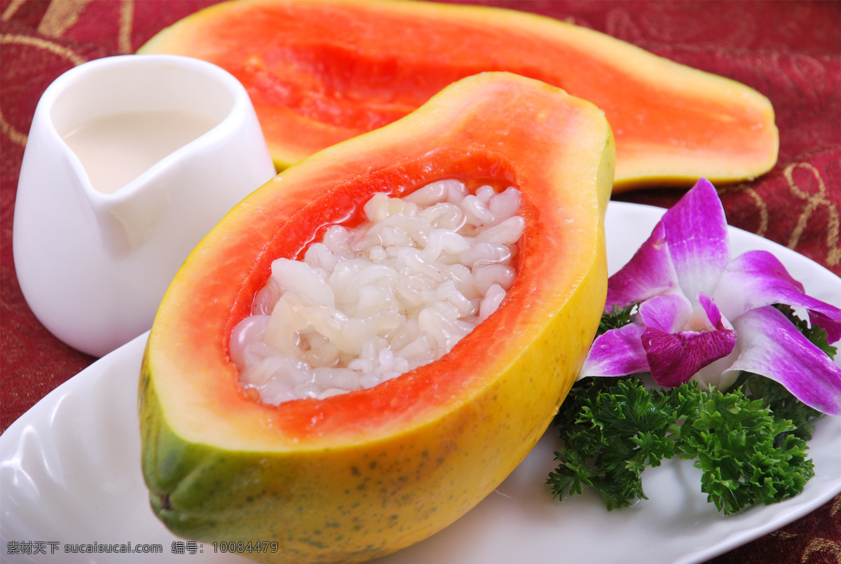 木瓜炖雪蛤 美食 传统美食 餐饮美食 高清菜谱用图