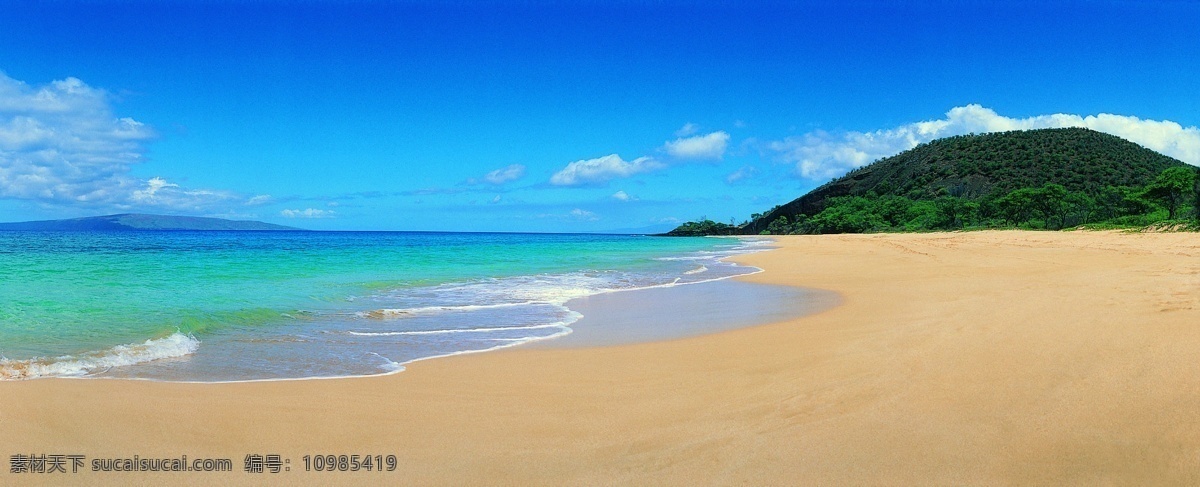 沙滩 海浪 蓝色