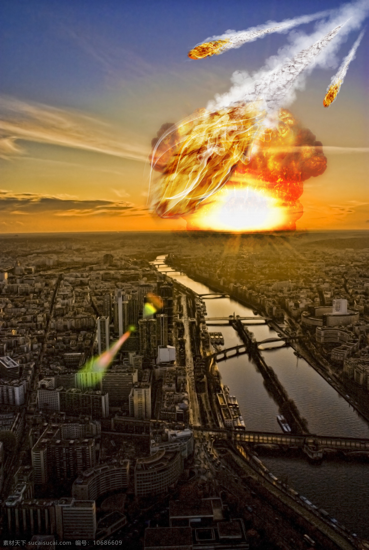 城市 火山 爆炸 核爆炸 核武器 原子弹 氢弹爆炸 世界末日 地球末日 灾难 宇宙太空 其他类别 环境家居