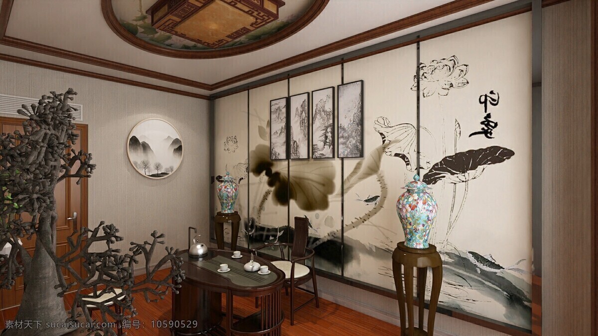 中式家居 中式风格 室内设计 茶室设计 软装搭配 环境设计