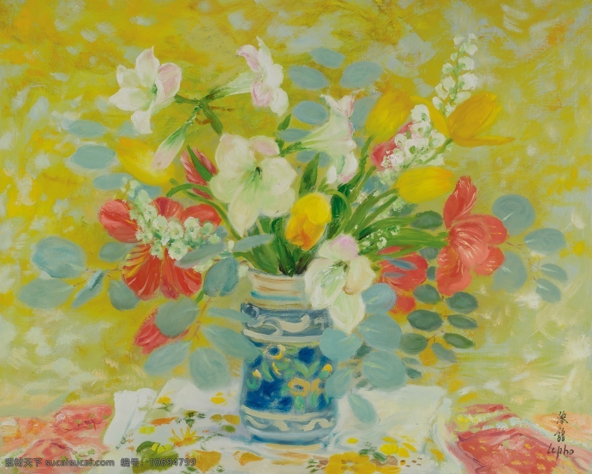静物 花卉 油画 超 写实主义 闈 欑 墿 鑺 卞 崏 831 盆景 写实 名家 酒店 装饰画 装饰素材
