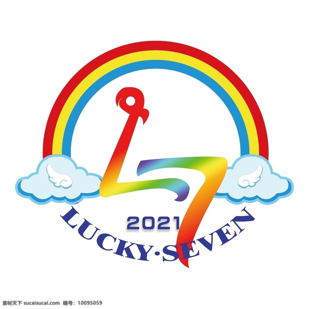 校园班徽 学校 班徽 logo 彩虹 校徽 logo设计