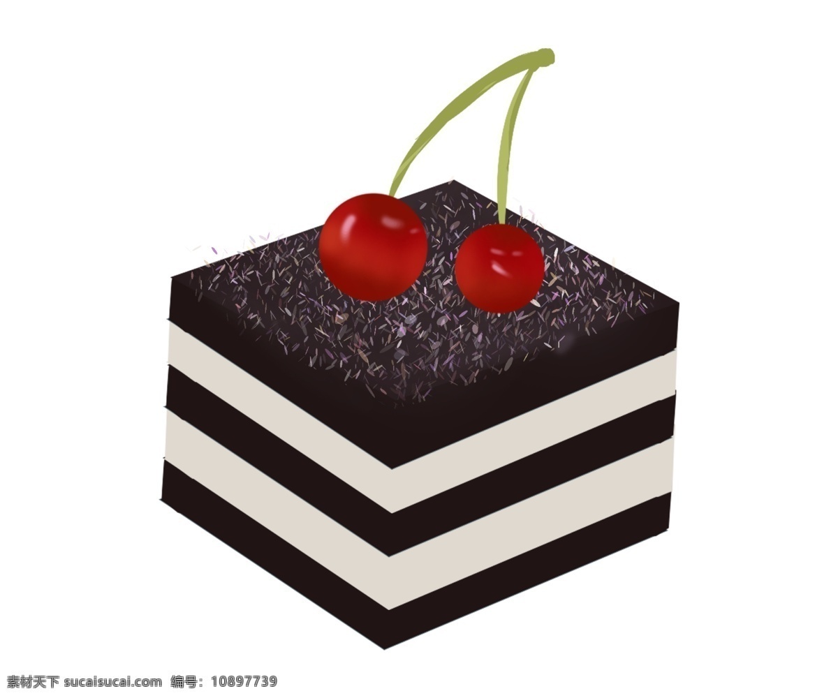 方形 蛋糕 装饰 插画 方形蛋糕 巧克力蛋糕 漂亮的蛋糕 樱桃蛋糕 蛋糕装饰 蛋糕插画 奶油蛋糕