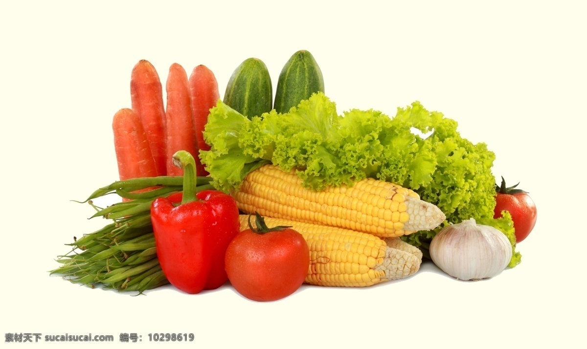 蔬菜图片 蔬菜 胡萝卜 玉米 辣椒 白菜