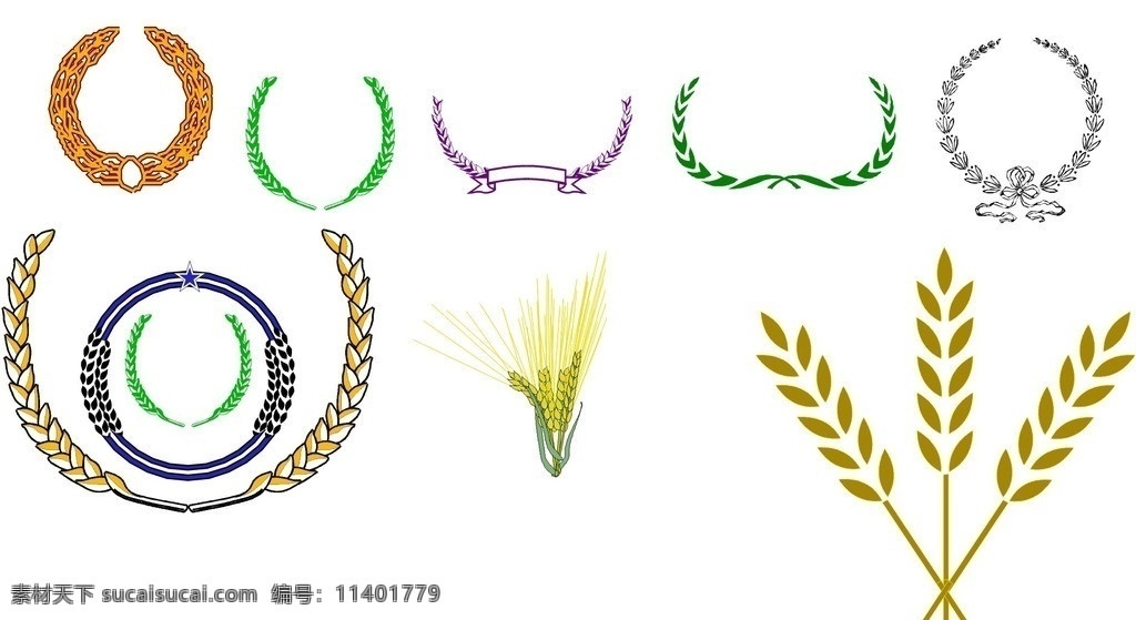 麦穗cdr 麦穗 logo 矢量 模板下载 麦穗logo 标识标志图标 田园风光 自然景观