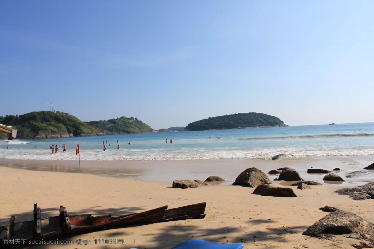 泰国 普吉岛 之旅 大海 风景 自然 海滩 岩石 蓝天 泰国普吉之旅 自然风景 自然景观