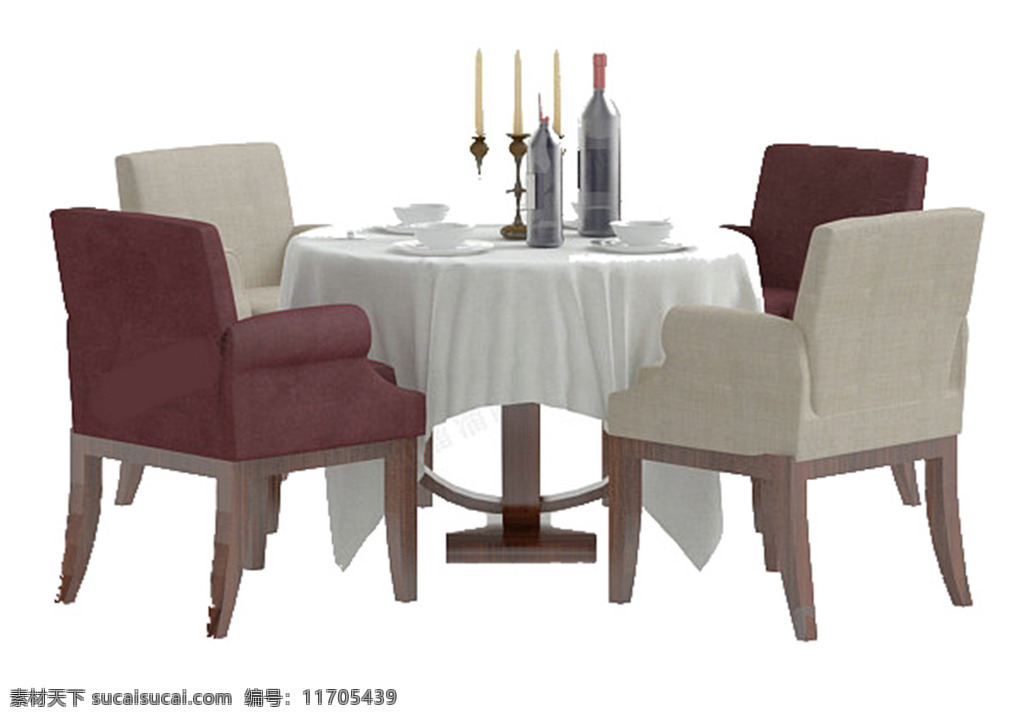 家具 组合 模型 模板下载 靠枕 餐厅 饭店 中式 桌椅 餐椅 餐桌 免费 max 白色