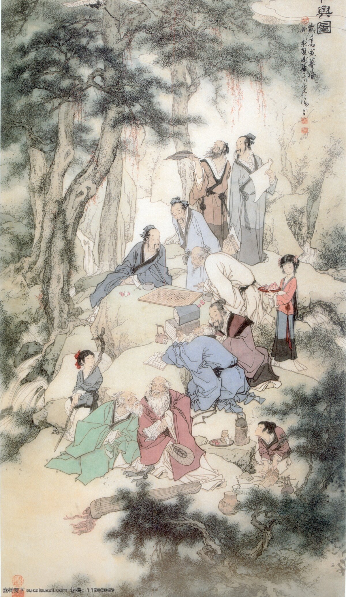 古代人物插画素材图片下载-素材编号11906099-素材天下图库