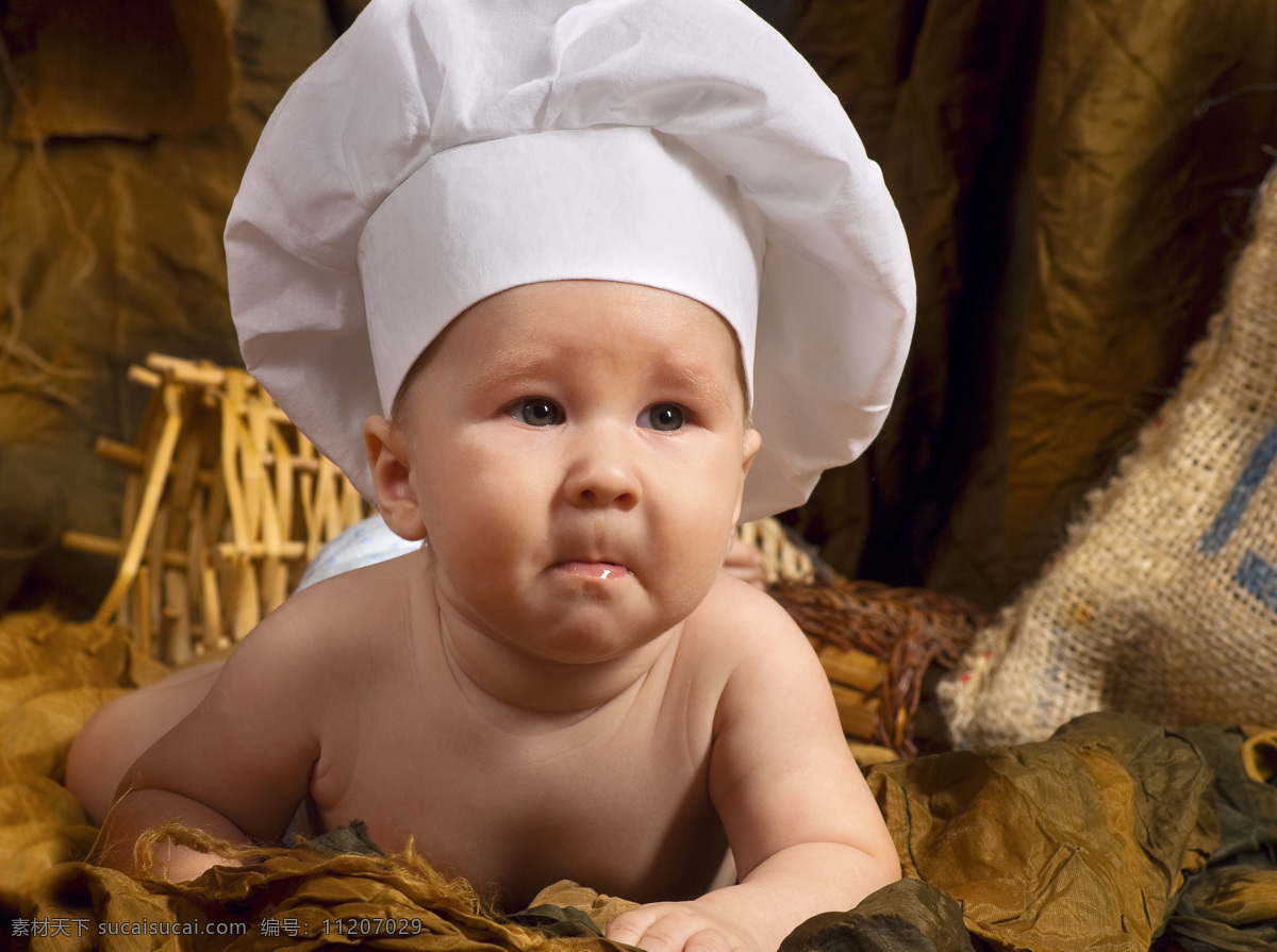 可爱 小宝宝 厨师 小孩子 小男孩 人物摄影 高清图片 宝宝图片 人物图片