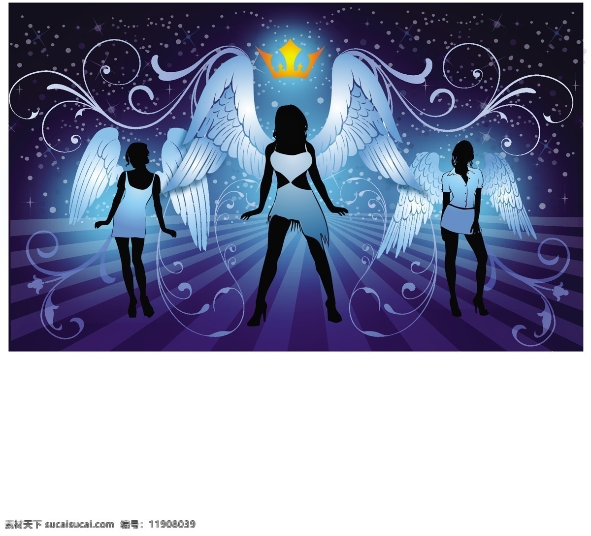 午夜天使 人们向量 向量 女人 天使 angelmidnight 女 午夜 翼 青色 天蓝色