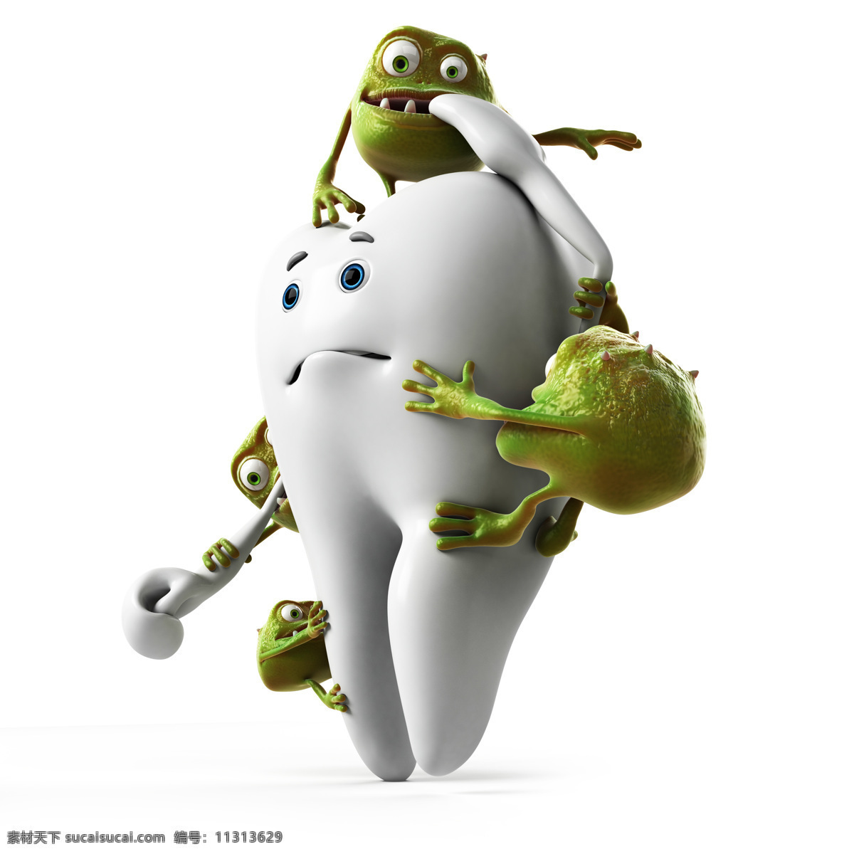 病菌 欺负 牙齿 细菌 主题 牙齿素材 牙齿图片 卡通牙齿 牙齿保健 牙科 牙齿广告 医疗保健 医疗卫生 其他类别 生活百科