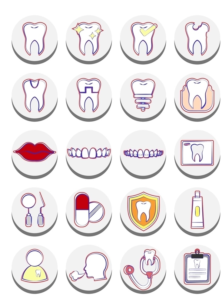 矢量 编辑 牙齿 嘴巴 牙医 矢量牙齿 可编辑牙齿 牙齿图标 牙齿编辑 标志图标 其他图标