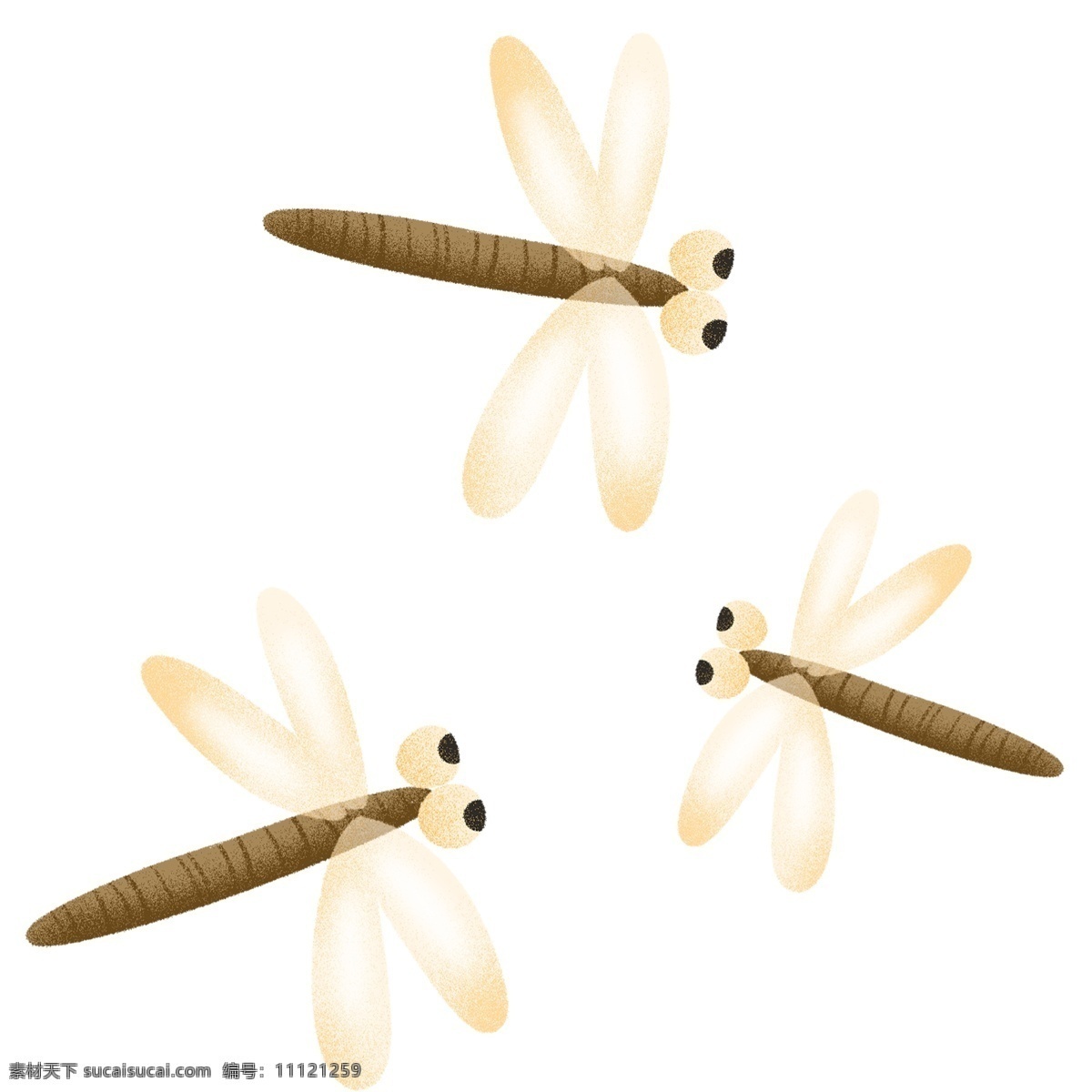 卡通 装饰 小 蜻蜓 昆虫 彩色 小清新 创意 手绘 绘画元素 现代 简约 图案