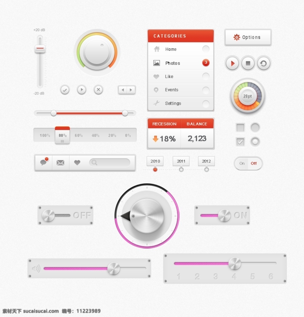 综合 ui 控件 button 分层 按钮 播放 界面 进度条 输入框 搜索框 图标 音量调节 暂停 网页素材 网页模板